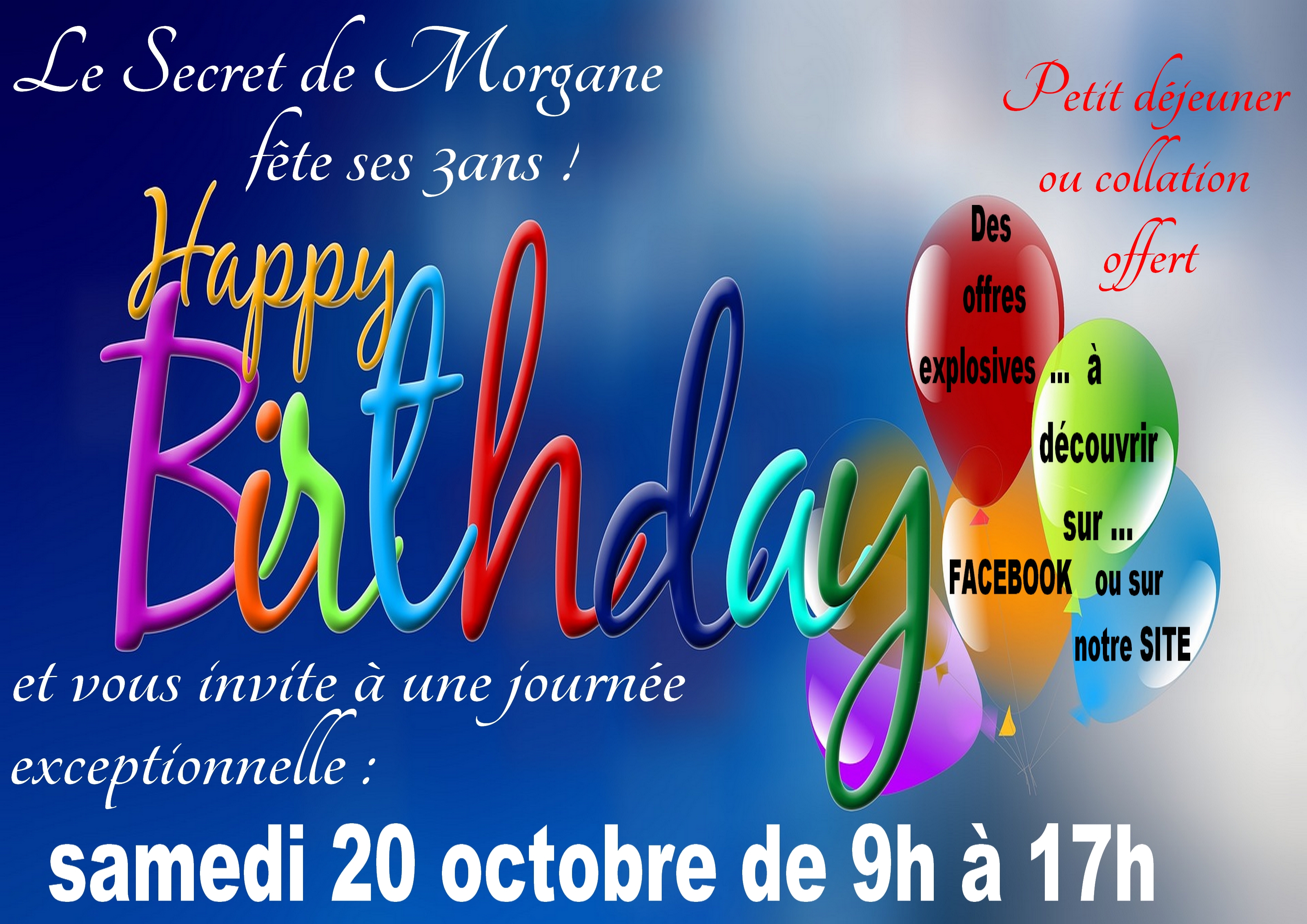 Anniversaire 3 Ans Le Secret De Morgane